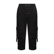 Balmain Svarta Korta Bomullbyxor Black, Herr