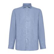 Brunello Cucinelli Klarblå Casual Skjorta Blue, Herr