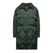 BomBoogie Lyon Jacka - Oversize Nylon Dunjacka med Diamantquiltning Gr...