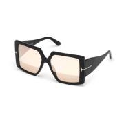 Tom Ford Quinn Spegel Solglasögon i Svart Black, Unisex