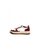 Autry Medalist Low Läder Sneakers Vit/Röd Multicolor, Dam