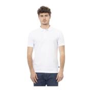 Baldinini Casual Polo Skjorta med Broderi White, Herr