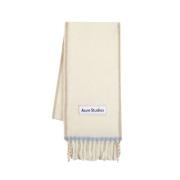 Acne Studios Lyxig Vinterullsjal - Vit White, Unisex