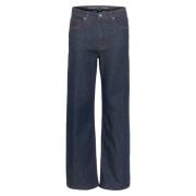 My Essential Wardrobe Louis High Wide Jeans Blue, Dam