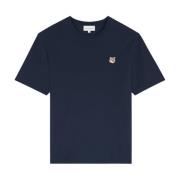 Maison Kitsuné Fox Head Patch T-shirt Blue, Herr