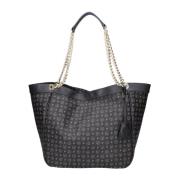 Pollini Elegant Syntetisk Läder Dam Toteväska Black, Dam