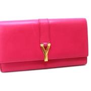 Yves Saint Laurent Vintage Pre-owned Laeder plnbcker Pink, Dam