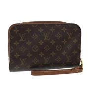 Louis Vuitton Vintage Pre-owned Canvas kuvertvskor Brown, Dam