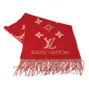 Louis Vuitton Vintage Pre-owned Tyg sjalar Red, Dam