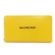 Balenciaga Vintage Pre-owned Laeder plnbcker Yellow, Dam