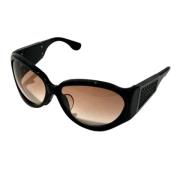 Bottega Veneta Vintage Pre-owned Tyg solglasgon Black, Dam