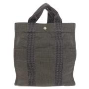 Hermès Vintage Pre-owned Canvas ryggsckar Gray, Dam