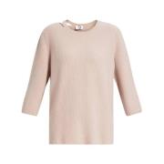 Marina Rinaldi Elegant Rosa Stickat med Cut-Out Detalj Pink, Dam