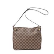 Louis Vuitton Vintage Pre-owned Belagd canvas axelremsvskor Brown, Dam