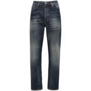 Dondup Blå Tvättad Denim Boyfriend Jeans Blue, Dam