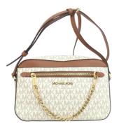 Michael Kors Pre-owned Pre-owned Plast axelremsvskor White, Dam