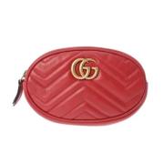 Gucci Vintage Pre-owned Tyg skrp Red, Dam