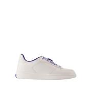 Burberry Vita Läder Terrass Sneakers Kvinnor White, Dam