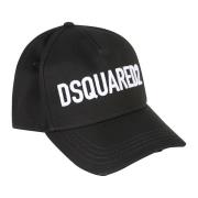 Dsquared2 Gabardine Baseball Cap Black, Herr