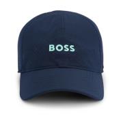 Hugo Boss Mörkblå Aktivt Logokeps Blue, Herr