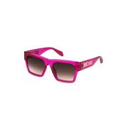 Just Cavalli Genomskinlig Fuxia solglasögon Brun gradient Pink, Dam