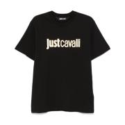 Just Cavalli Svarta T-shirts och Polos ***cv Black, Herr