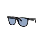 Ray-Ban RB R0502S Solglasögon Blå Linser Black, Unisex