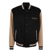 Balmain Lyxig Svart Jacka Aw24 Black, Herr