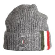 Aeronautica Militare Vinterstickad Beanie med Ribb och Vik - Grå Gray,...