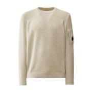 C.P. Company Vanisè Fleece Stickad Crewneck Tröja Gray, Herr