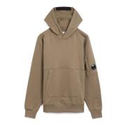 C.P. Company Beige Diagonal Raised Fleece Hoodie Beige, Herr