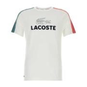 Lacoste Polyester Vit T-shirt White, Herr