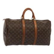 Louis Vuitton Vintage Pre-owned Canvas handvskor Brown, Dam