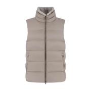 Herno Matt Polyester Vest Beige, Herr