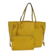 Louis Vuitton Vintage Pre-owned Laeder axelremsvskor Yellow, Dam