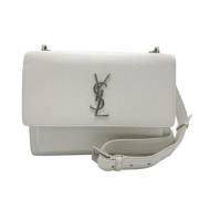 Yves Saint Laurent Vintage Pre-owned Laeder axelremsvskor White, Dam