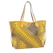 Louis Vuitton Vintage Pre-owned Canvas axelremsvskor Yellow, Dam