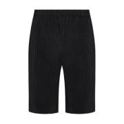 Issey Miyake Veckade shorts Black, Herr