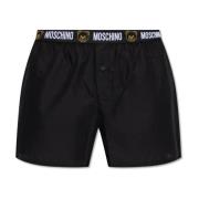 Moschino Boxers med logotyp Black, Herr