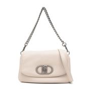 Liu Jo Beige Faux Läder Axelväska Beige, Dam