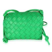 Bottega Veneta Vintage Pre-owned Laeder crossbodyvskor Green, Dam