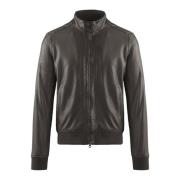 BomBoogie Leather Jackets Brown, Herr