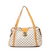 Louis Vuitton Vintage Pre-owned Belagd canvas axelremsvskor White, Dam