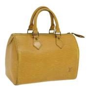 Louis Vuitton Vintage Pre-owned Laeder handvskor Yellow, Dam