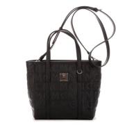 MCM Pre-owned Pre-owned Belagd canvas totevskor Black, Dam