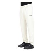 Disclaimer Beige Sportiga Sweatpants med Wide Leg Cut Beige, Herr