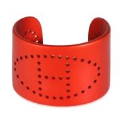 Hermès Vintage Pre-owned Tyg armband Red, Dam