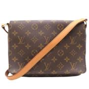 Louis Vuitton Vintage Pre-owned Tyg louis-vuitton-vskor Brown, Dam