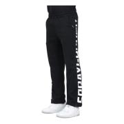 Sprayground Svarta Sportiga Dragkedja Sweatpants Black, Herr