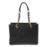 Chanel Vintage Pre-owned Laeder totevskor Black, Dam